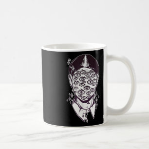 Caneca De Café Dali Surreal - Noir Retro Eyes On Face Tattoo Art
