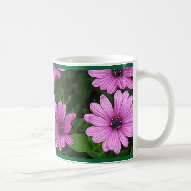Caneca De Café Dalias roxos (Direita)