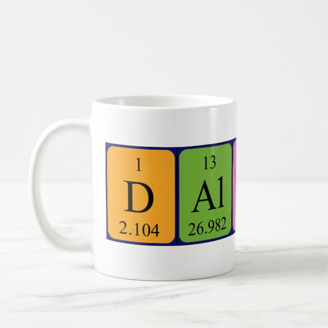 Caneca De Café Dalilah - mesa periódica mug (Esquerda)