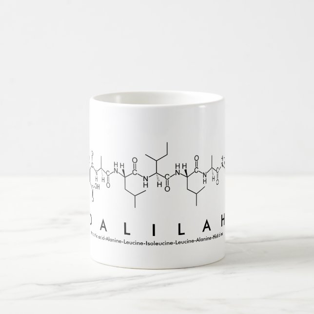Caneca De Café Dalilah peptide name mug (Centro)