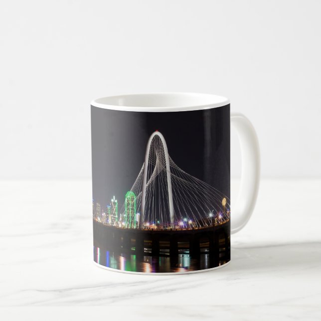 Caneca De Café Dallas Skyline Coffee Mug (Frente Esquerda)