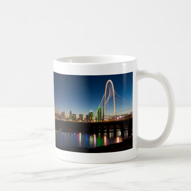 Caneca De Café Dallas Skyline Dawn Coffee Mug (Direita)
