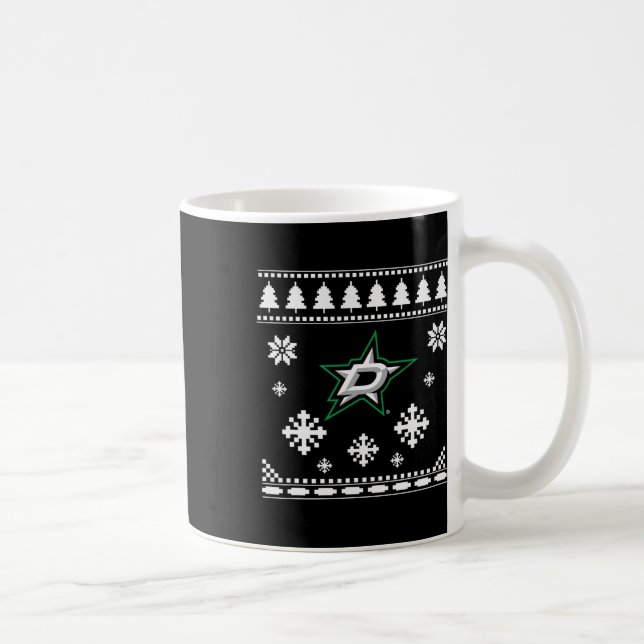 Caneca De Café Dallas Stars Ugly Christmas Sweater Holidaze (Direita)