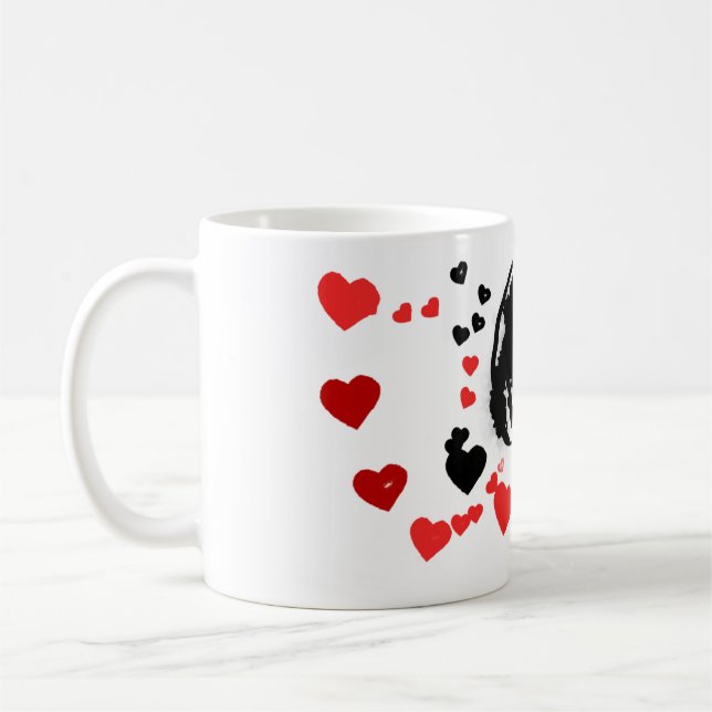 Caneca De Café Dalmácia enviou amor (Esquerda)