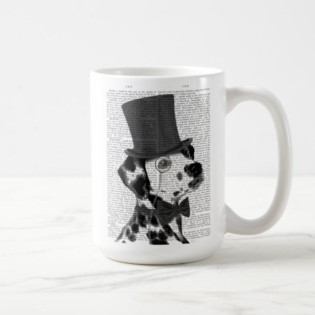 Caneca De Café Dalmácia, Formal Hound e Chapéu (Direita)
