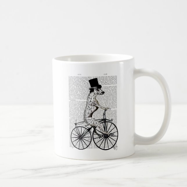 Caneca De Café Dalmácia na Bicicleta (Direita)
