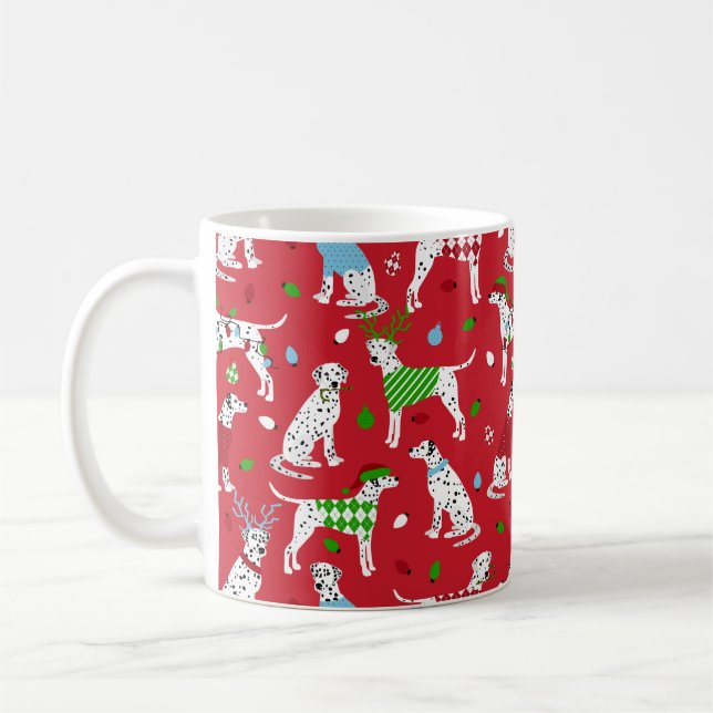 Caneca De Café Dalmaciano de Natal (Esquerda)