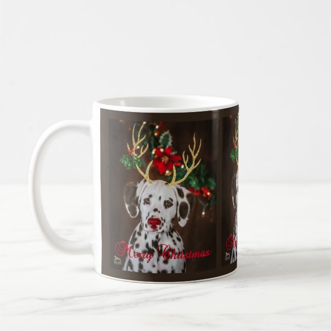 Caneca De Café Dalmaciano de Natal (Esquerda)