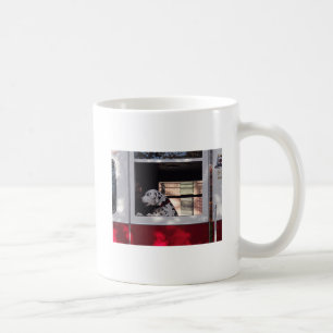Caneca De Café Dálmata em Caminhão de Bombeiros