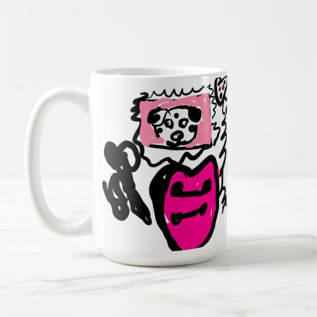 Caneca De Café Dálmata encantador  (Esquerda)