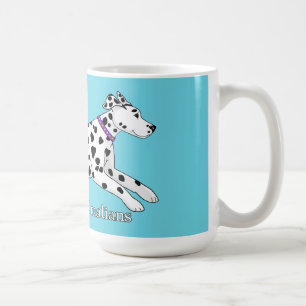 Caneca De Café Dálmatas Woodwynd preto e fígado