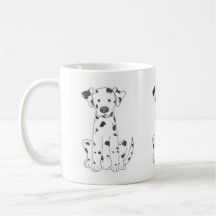 Caneca de café Dalmatian do cão