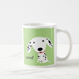 Caneca De Café Dalmatian Woof | Cachorro De Cãozinho