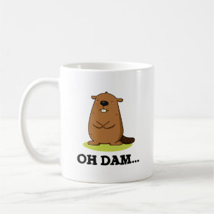 Caneca De Café Dam Cute Animal Beaver Pun