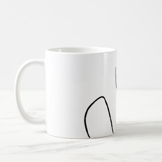 Caneca De Café Dama con los labios fucsias (Esquerda)