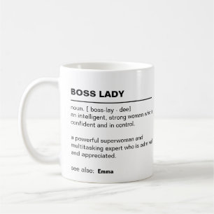 Caneca De Café Dama de chefe personalizada - Presentes para chefe