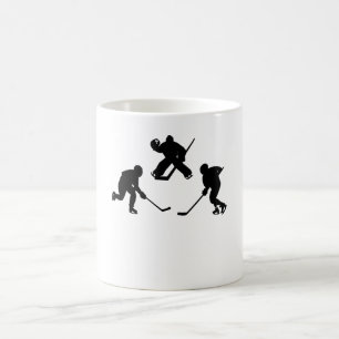 Caneca De Café Dama de esporte legal para jogadores de hóquei no