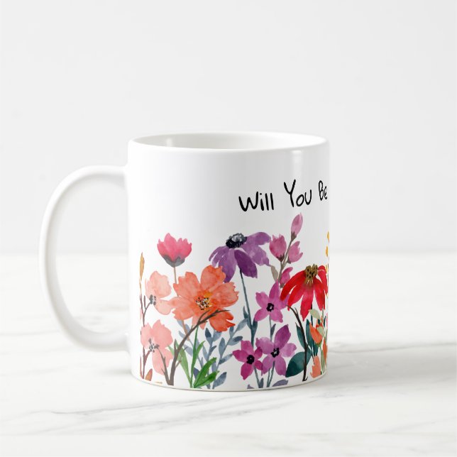Caneca De Café Dama de flor silvestre de Cama cerâmica (Esquerda)