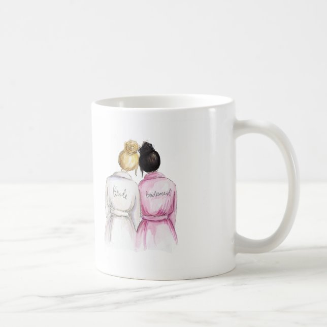 Caneca De Café Dama de honra? Empregada doméstica loura do bolo (Direita)