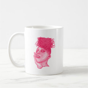 Caneca De Café Dama do Caos em Rosa