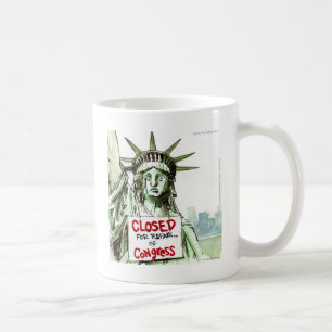 Caneca De Café Dama Liberdade Fechada Para Reforma do Congresso D