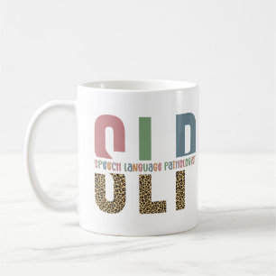 Caneca De Café Dama patologista de língua impressão do SLP