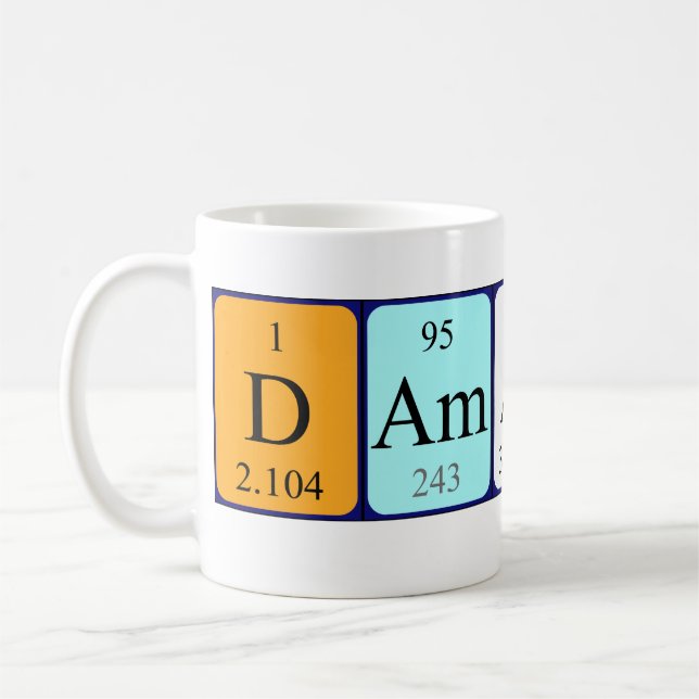 Caneca De Café Damarcus mesa periódica (Esquerda)