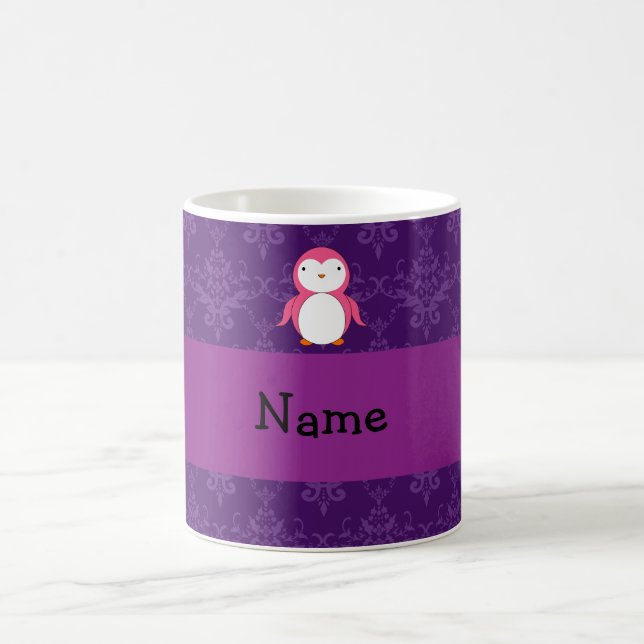 Caneca De Café Damasco cor-de-rosa conhecido personalizado do (Centro)