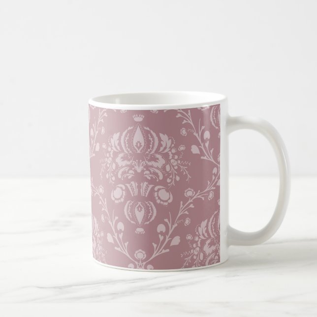 Caneca De Café Damasco roxo e branco (Direita)