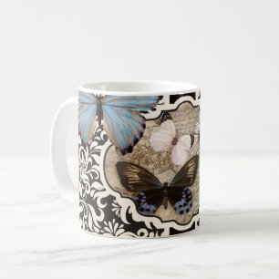 Caneca De Café Damask & Blue Coffee Mug