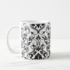Caneca De Café Damask sem costura