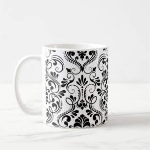 Caneca De Café Damask sem costura