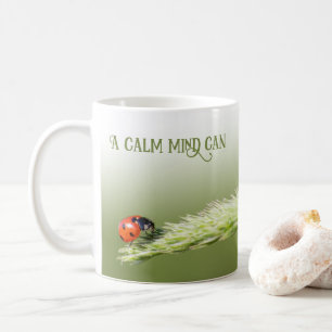 Caneca De Café Damibugs com citação motivacional, pensamento posi