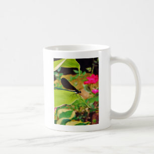 Caneca De Café Damselfly e Rosa