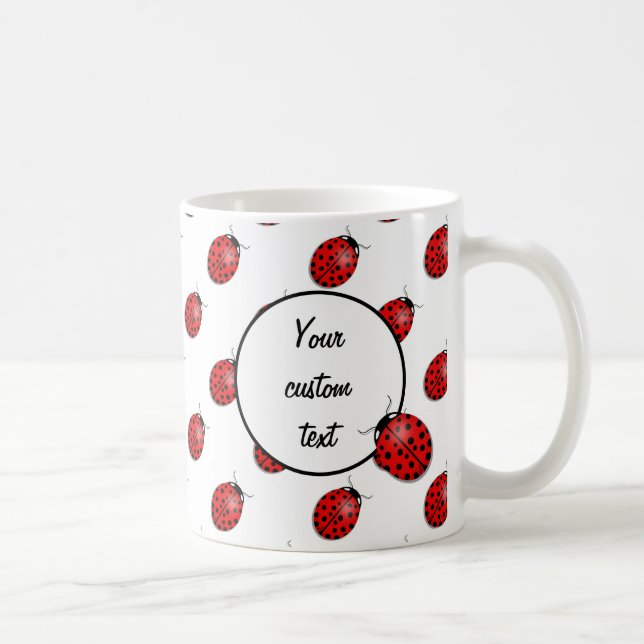 Caneca De Café Damybugs em vermelho (Direita)