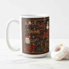 Caneca De Café Dança como Frosty Quote Inspirivência Café Mug