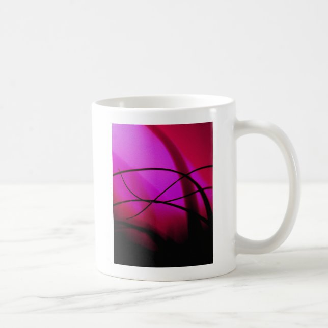 Caneca De Café Dança da Grama Magenta (Direita)