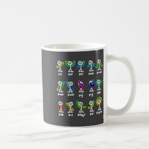Caneca De Café Dança de Álgebra Figuras de Gráficos Engraçados Ma