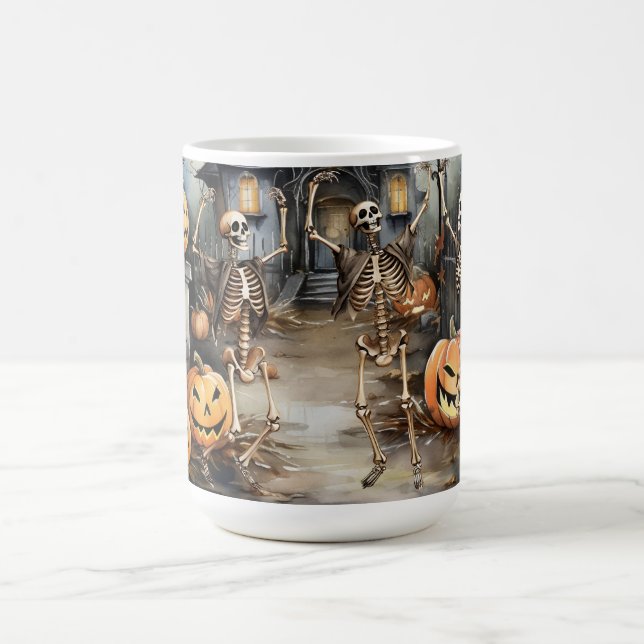 Caneca De Café Dança de Halloween (Centro)