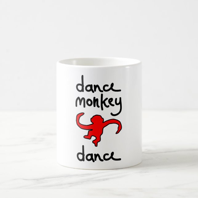 Caneca De Café dança de macaco da dança (Centro)
