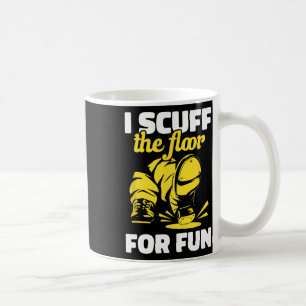 Caneca De Café Dança De Tocar No Chão Para Dançarino De Tap Diver