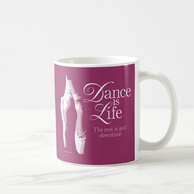 Caneca De Café Dança É A Lâmina De Café Da Vida (Direita)