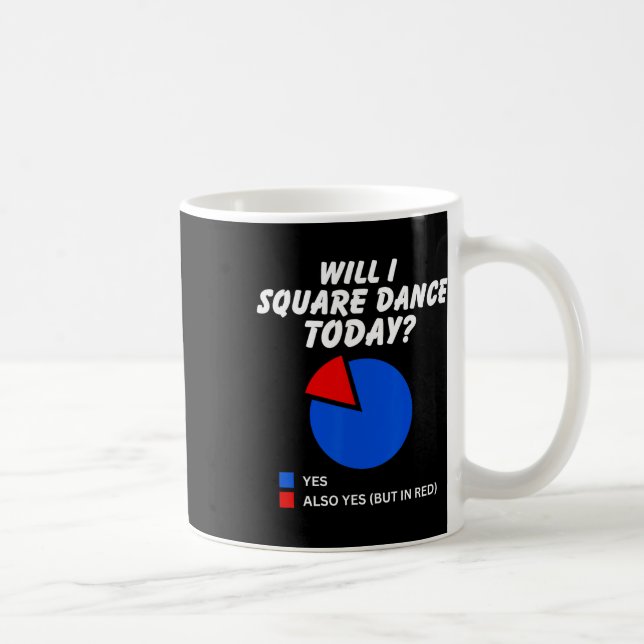 Caneca De Café Dança Esquadrão Hoje Sim Pie Chart Square Dan (Direita)