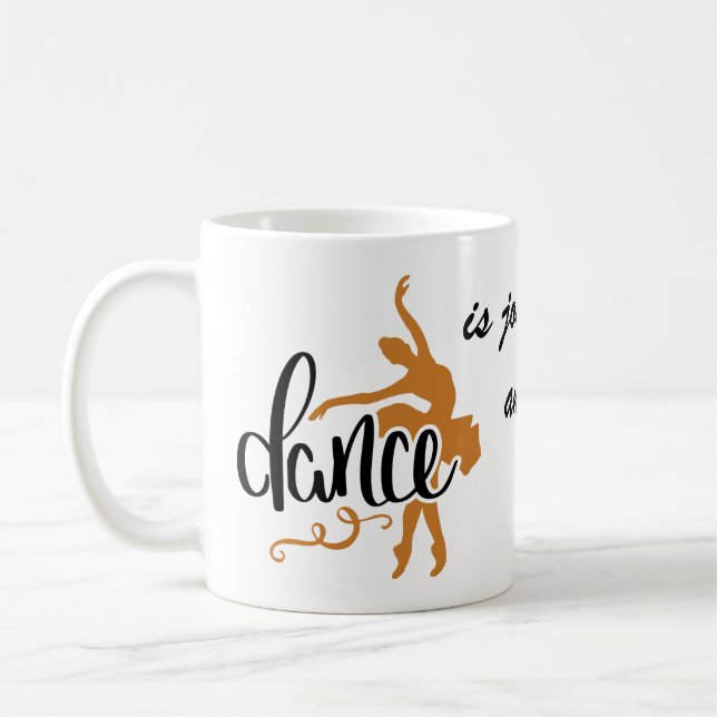 Caneca De Café Dança: Joy, Love, De Que Sonhos São Feitos (Esquerda)