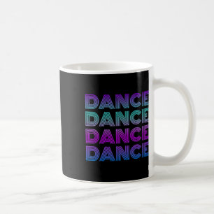 Caneca De Café Dança Retrô Eu Amo Dançar Dançarino Adolescente Al