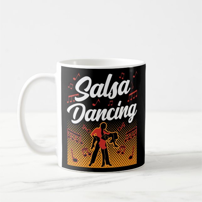Caneca De Café Dança Salsa Dançarina Latim  (Esquerda)