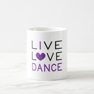 Caneca De Café Dançando Amor Vivo Dança Rainha Dançarina Dançando