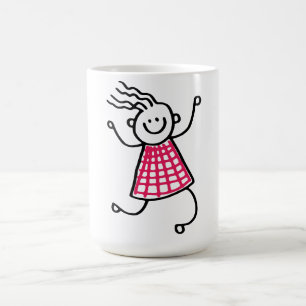 Caneca De Café Dançando Pau Mulher Café Mug