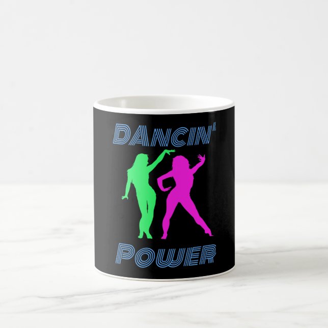 Caneca De Café Dançando - Raparigas de Potência da Dançar Retroat (Centro)