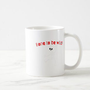 Caneca De Café Dançando Skeleton Halloween Engraçado Bone Wild